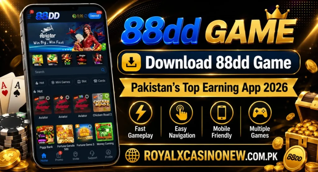 88dd Game mobile casino banner.