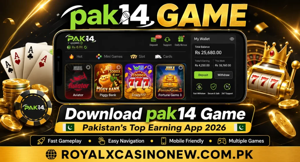 pak14 Game mobile gaming banner.