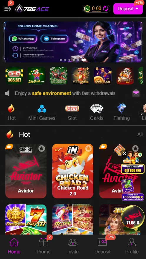 786ace Game app with casino games and promotional offers (1)