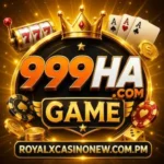 999ha Game logo with golden casino design and 3D lettering.