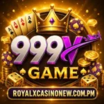 999v Game logo with golden casino design and 3D lettering.