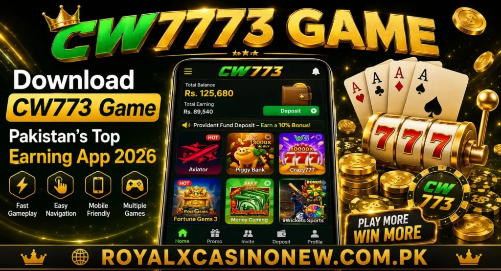 cw773 Game mobile casino banner.