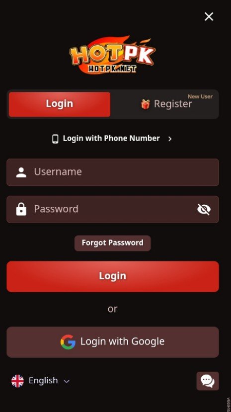hotpk Game login