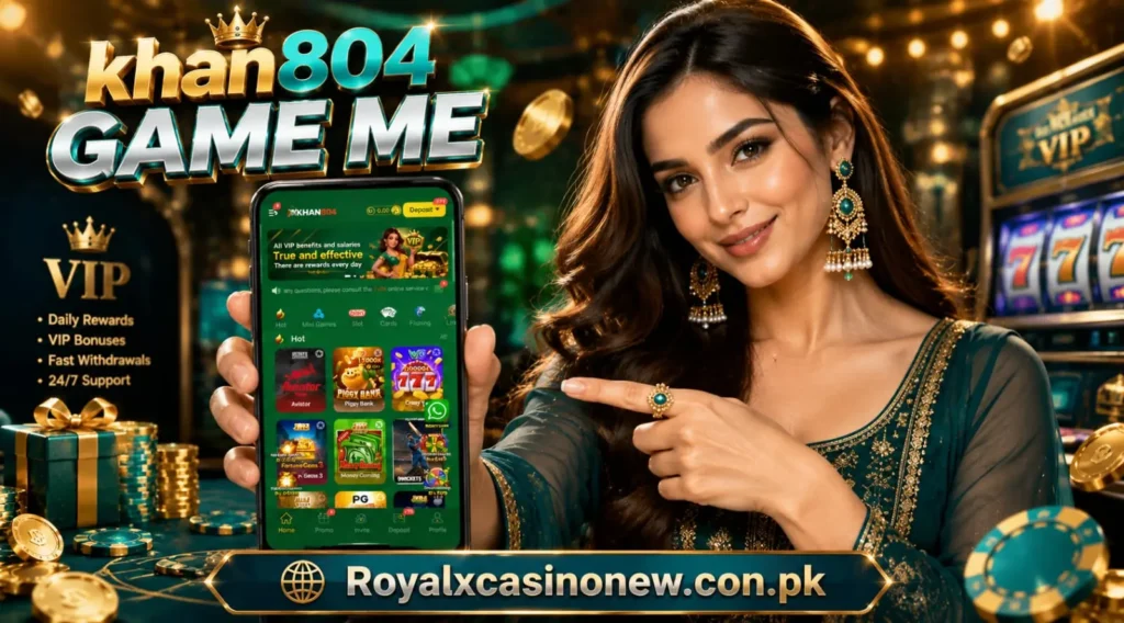 khan804 Game mobile casino banner.