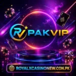 pakvip Game logo with golden casino design and 3D lettering.