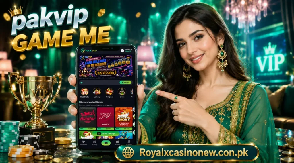 pakvip Game mobile casino banner.