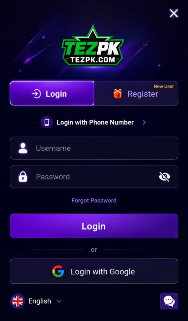 tezpk Game login