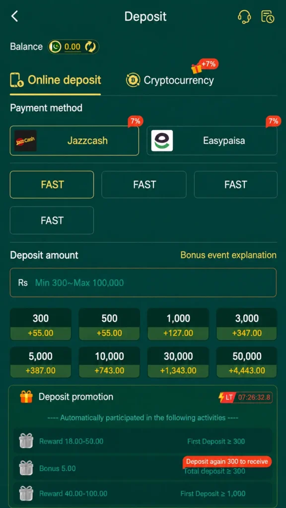 zc999 Game deposit