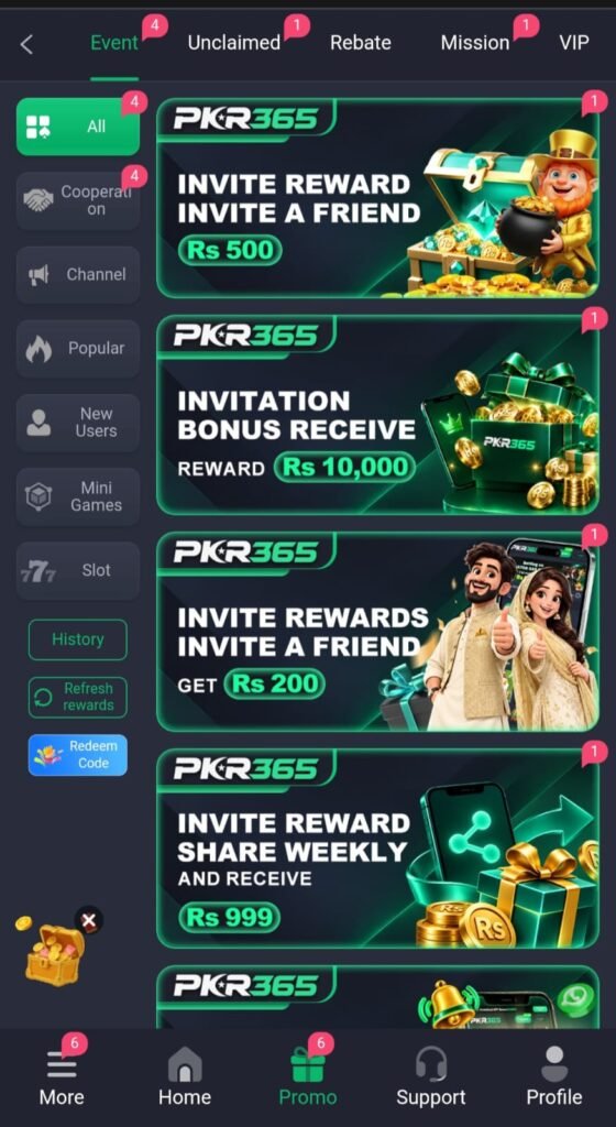 PKR365 Game invite