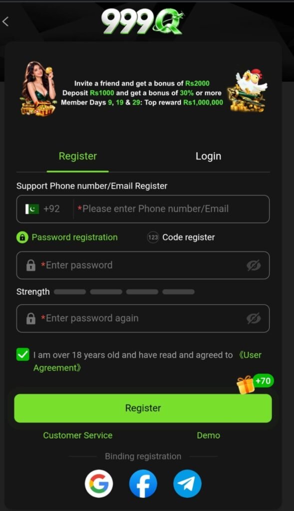 999Q Game login
